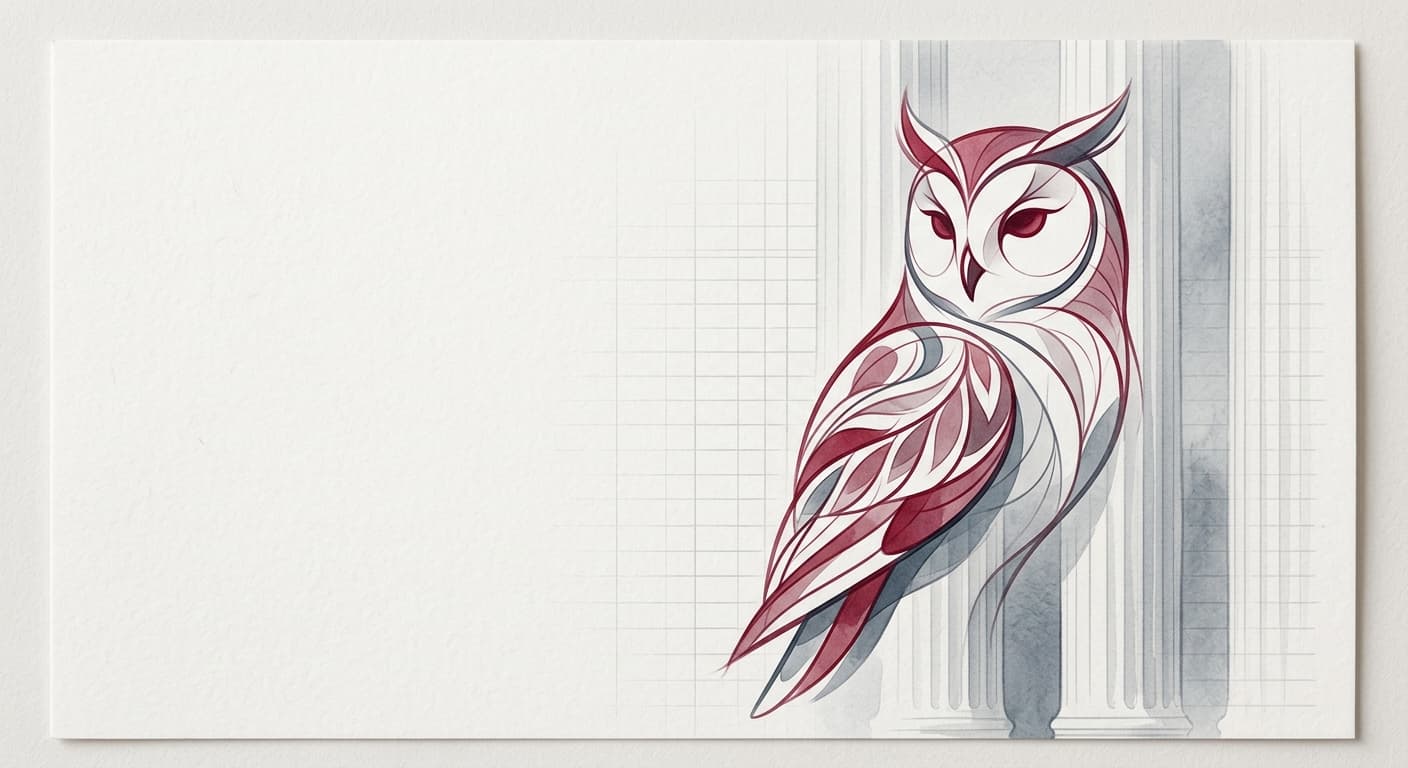 The Buchanan Education Service owl over a soft Virginia statute and ledger texture